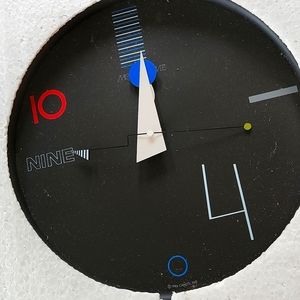 Retro 1980's wall clock